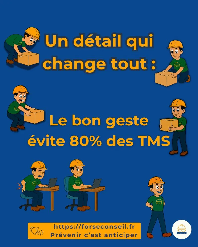 Le geste invisible qui crée 80 % des TMS