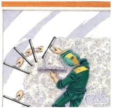 Les travaux de vitrerie
